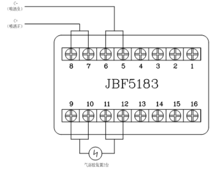 JBF5016山西气体灭火控制器控制气溶胶山西气灭装置接线